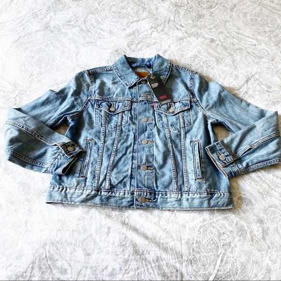 LEVI’S Original Trucker Jacket Denim Medium NWT - Picture 2 of 12